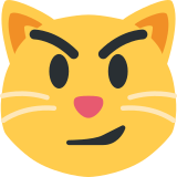 Cat Face with Wry Smile - Twemoji