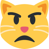 Pouting Cat Face - Twemoji