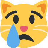 Crying Cat Face - Twemoji