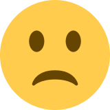 Slightly Frowning Face - Twemoji