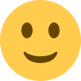 Slightly Smiling Face - Twemoji
