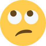 Face with Rolling Eyes - Twemoji