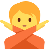 Person Gesturing No - Twemoji