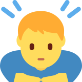 Man Bowing - Twemoji