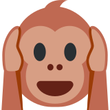 Hear-No-Evil Monkey - Twemoji
