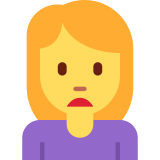 Woman Frowning - Twemoji