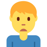 Man Frowning - Twemoji
