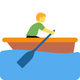 Man Rowing Boat - Twemoji