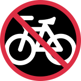 No Bicycles - Twemoji