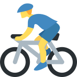 Man Biking - Twemoji