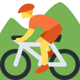 Mountain Bicyclist - Twemoji