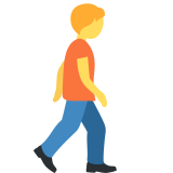 Pedestrian Walking Right - Twemoji