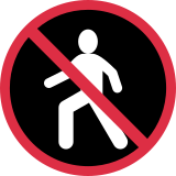 No Pedestrians - Twemoji