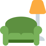 Couch and Lamp - Twemoji
