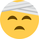 Face with Head-Bandage - Twemoji