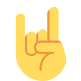 Sign of the Horns - Twemoji