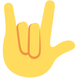 Love-You Gesture - Twemoji
