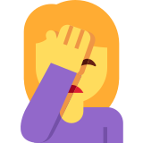 Woman Facepalming - Twemoji
