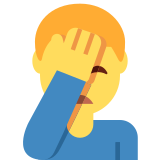 Man Facepalming - Twemoji