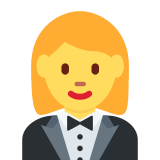 Woman in Tuxedo - Twemoji