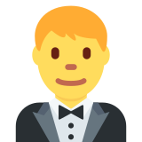 Man in Tuxedo - Twemoji
