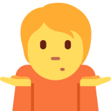 Person Shrugging - Twemoji