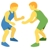 Men Wrestling - Twemoji