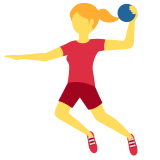 Woman Playing Handball - Twemoji