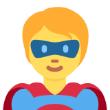 Superhero - Twemoji