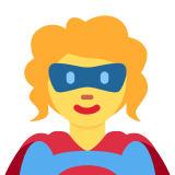 Woman Superhero - Twemoji