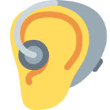 Ear with Hearing Aid - Twemoji