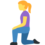 Woman Kneeling - Twemoji