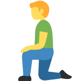 Man Kneeling - Twemoji
