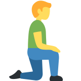 Man Kneeling - Twemoji