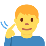 Man Deaf Person - Twemoji