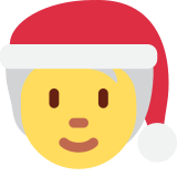Person with Santa Claus Hat - Twemoji