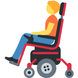 Person in Motorized Wheelchair - Twemoji