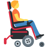 Person in Motorized Wheelchair - Twemoji