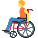 Person in Manual Wheelchair - Twemoji