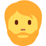 Bearded Person - Twemoji