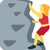 Woman Climbing - Twemoji