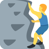 Man Climbing - Twemoji