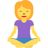 Woman in Lotus Position - Twemoji