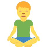 Man in Lotus Position - Twemoji