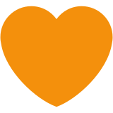 Orange Heart - Twemoji