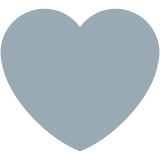 Grey Heart - Twemoji