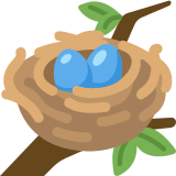 Nest with Eggs - Twemoji