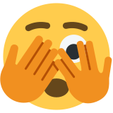 Face with Peeking Eye - Twemoji