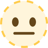 Dotted Line Face - Twemoji