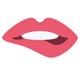 Biting Lip - Twemoji